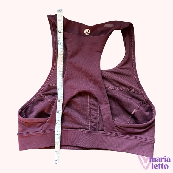 Lululemon Sports Bra, Maroon, Size 4 - Picture 5 of 5